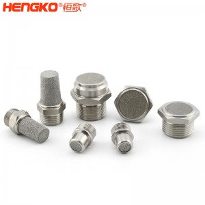 不銹鋼燒結(jié)降噪消音器_消音器耐高溫流量大，應用于空壓機排氣