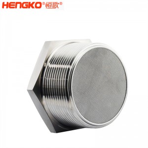 恒歌不銹鋼燒結(jié)消聲器_消音器耐熱排氣均勻,應用于排風管消音